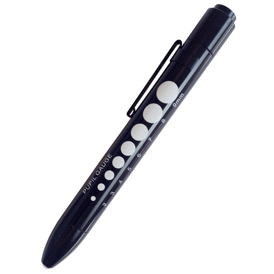 Soft LED Pupil Gauge Penlight Accessories Prestige Black  