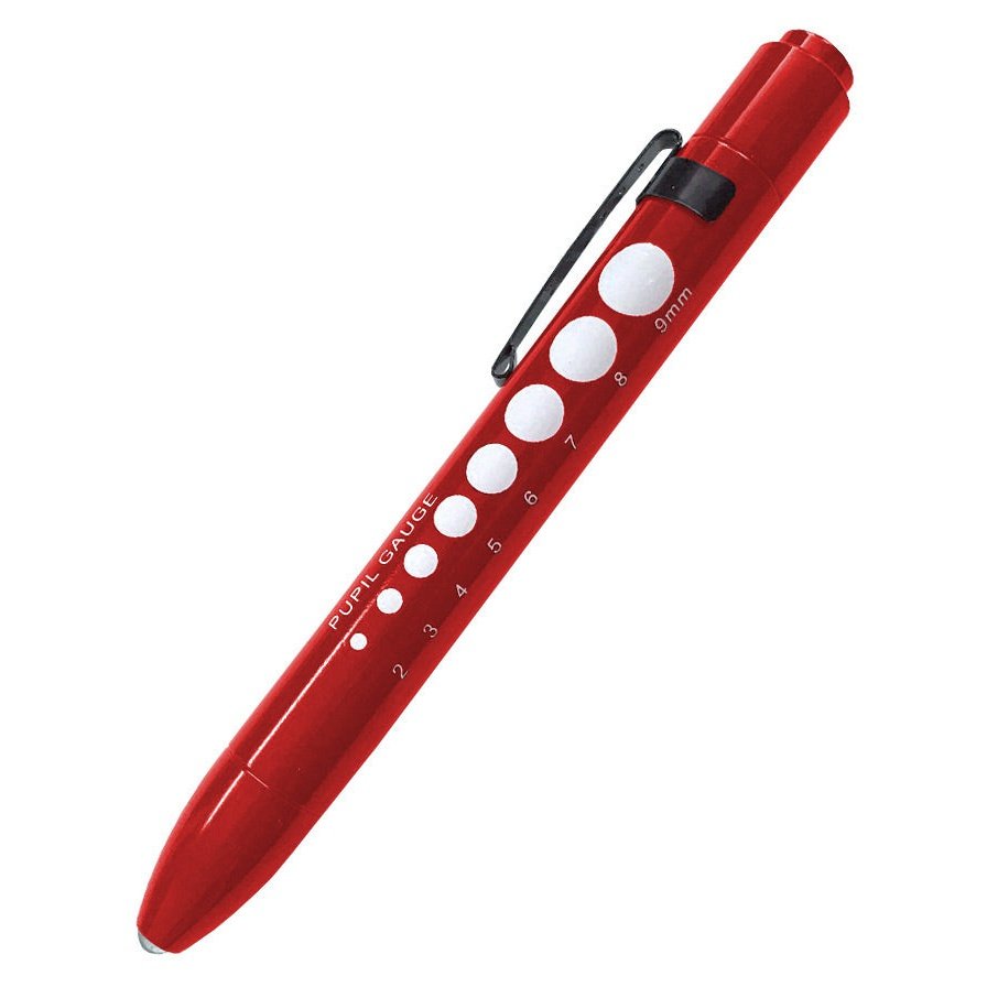 Soft LED Pupil Gauge Penlight Accessories Prestige Red  