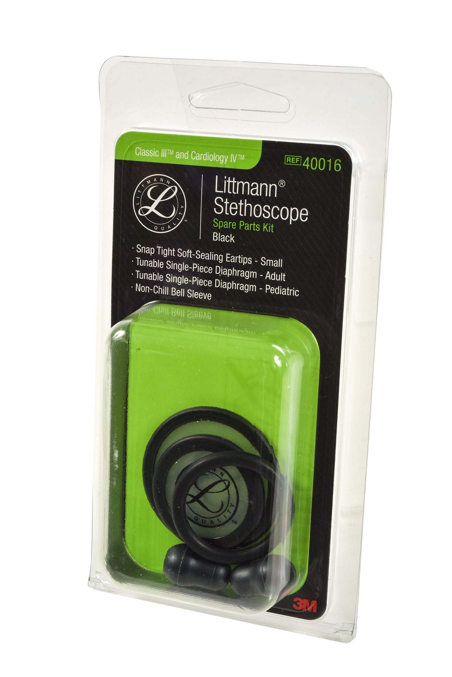 3M Littmann Stethoscope Spare Parts Kit - CORE Digital/Classic III/Cardiology IV - Black Littmann Spare Parts 3M Littmann   