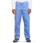 Cherokee WorkWear Unisex Drawstring Scrub Pants  Cherokee XS Ceil Blue 