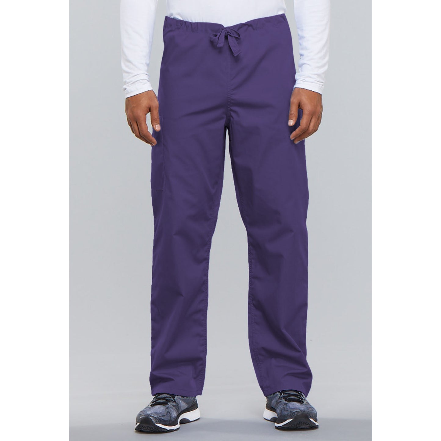 Cherokee WorkWear Unisex Drawstring Scrub Pants  Cherokee XS Grape 