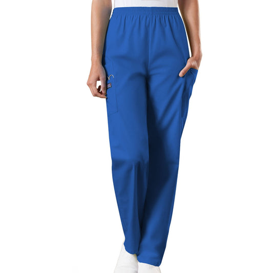 Cherokee WorkWear Women's Elastic Waist Scrub Pant - Tall Scrubs Cherokee XS Royal 