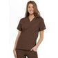 Cherokee WorkWear Women's V-Neck Tunic Scrub Top  Cherokee XS Chocolate 