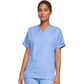 Cherokee WorkWear Women's V-Neck Tunic Scrub Top Cherokee XL Ceil Blue