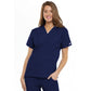 Cherokee WorkWear Women's V-Neck Tunic Scrub Top Cherokee L Navy Blue