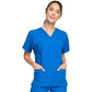 Cherokee WorkWear Women's V-Neck Tunic Scrub Top Cherokee 2XL Royal Blue
