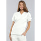 Cherokee WorkWear Women's V-Neck Tunic Scrub Top Cherokee L White