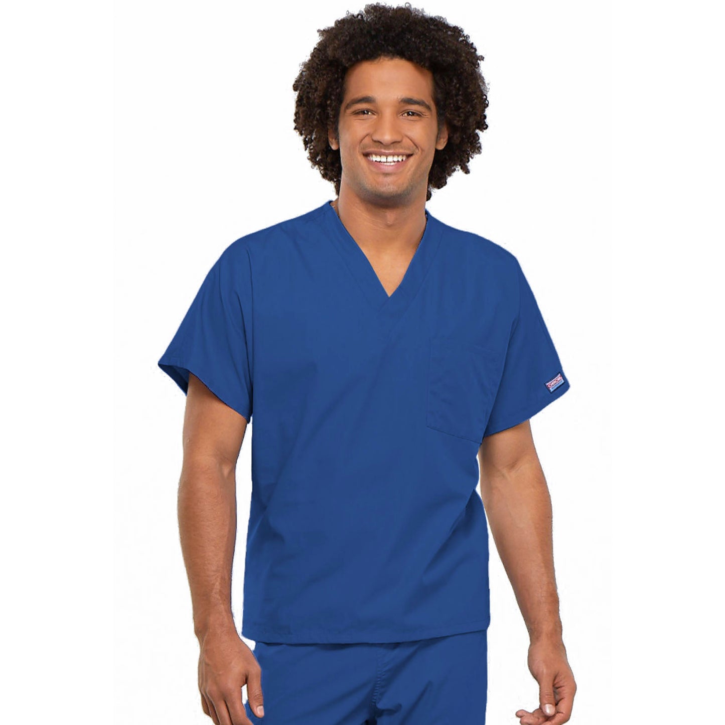 Cherokee WorkWear Unisex Tunic Scrub Top  Cherokee XS Royal Blue 