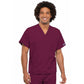 Cherokee WorkWear Unisex Tunic Scrub Top  Cherokee XS Wine 