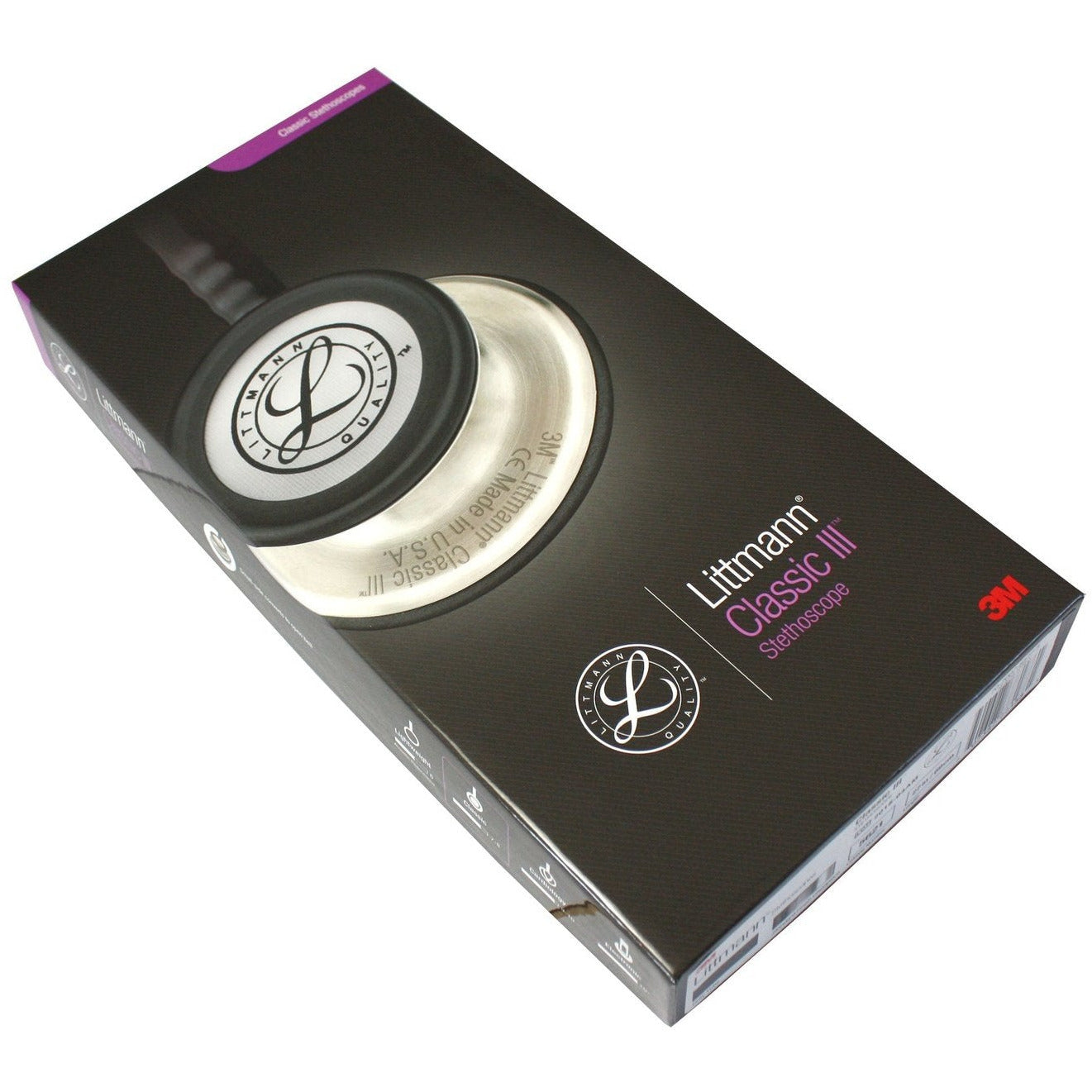 Littmann Classic III Monitoring Stethoscope: Grey 5621/B - Over Engraved Littmann Stethoscopes Littmann Stethoscopes