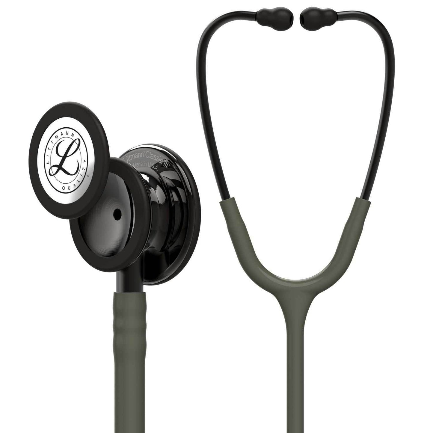 Littmann Classic III Monitoring Stethoscope: Dark Olive and Smoke Finish 5812 3M Littmann Stethoscopes Littmann Stethoscopes Default Title  