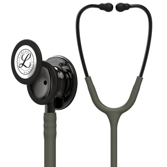 Littmann Classic III Monitoring Stethoscope: Dark Olive and Smoke Finish 5812 - Over Engraved 3M Littmann Stethoscopes 3M Littmann Default Title  
