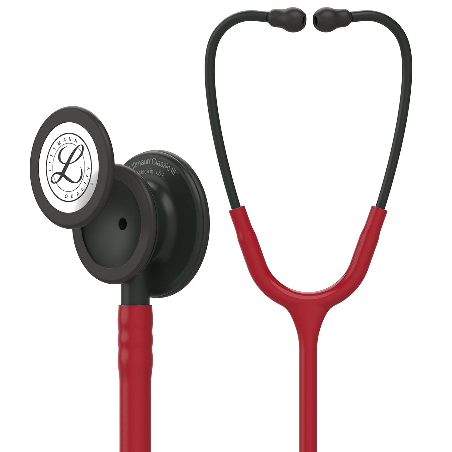 Littmann Classic III Monitoring Stethoscope: Black and Burgundy 5868 3M Littmann Stethoscopes 3M Littmann   