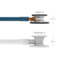 Littmann Classic III Monitoring Stethoscope: Mirror & Caribbean Blue - Orange Stem 5874 Stethoscopes 3M Littmann   