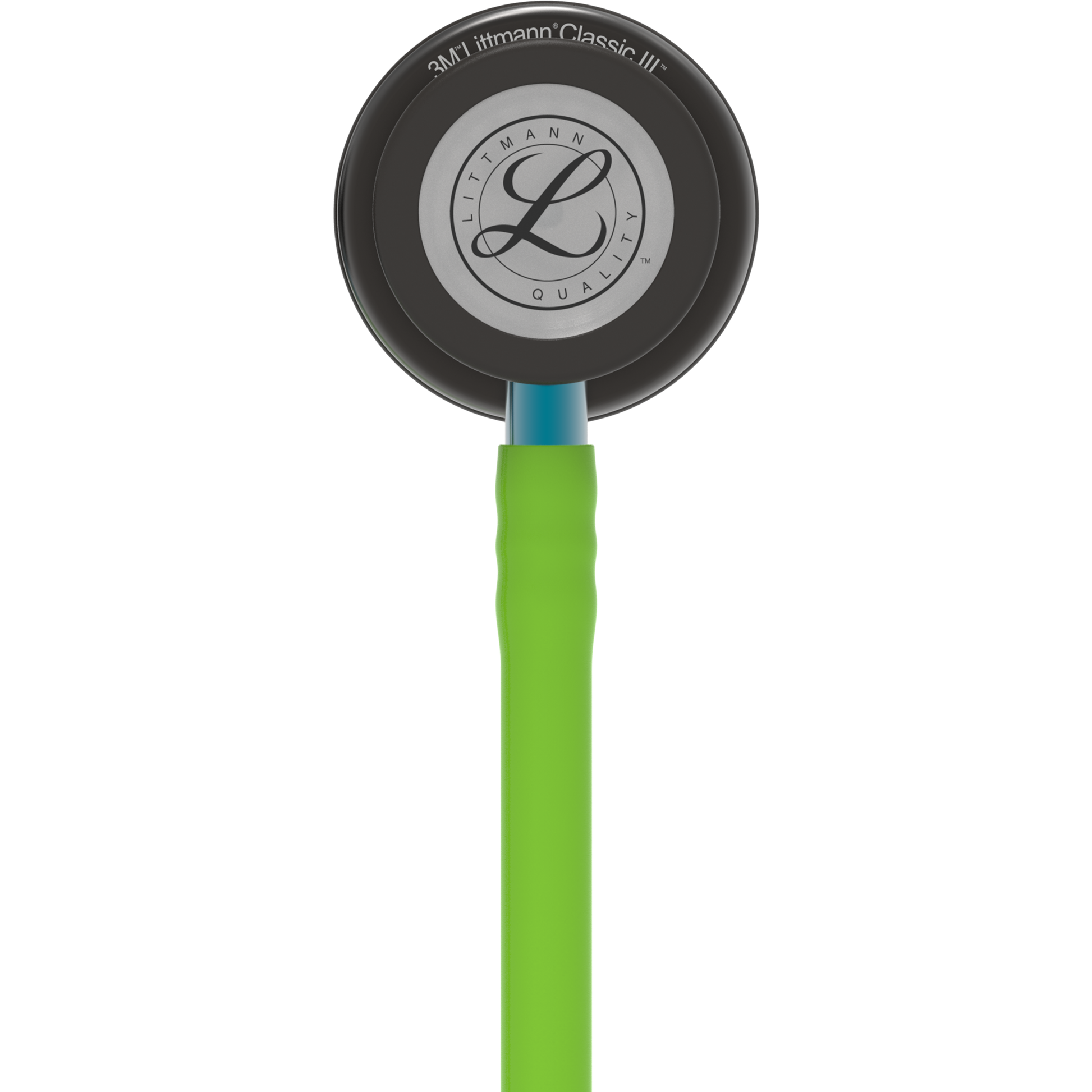 Littmann Classic III Monitoring Stethoscope: Smoke & Lime Green - Blue Stem 5875 Stethoscopes 3M Littmann   