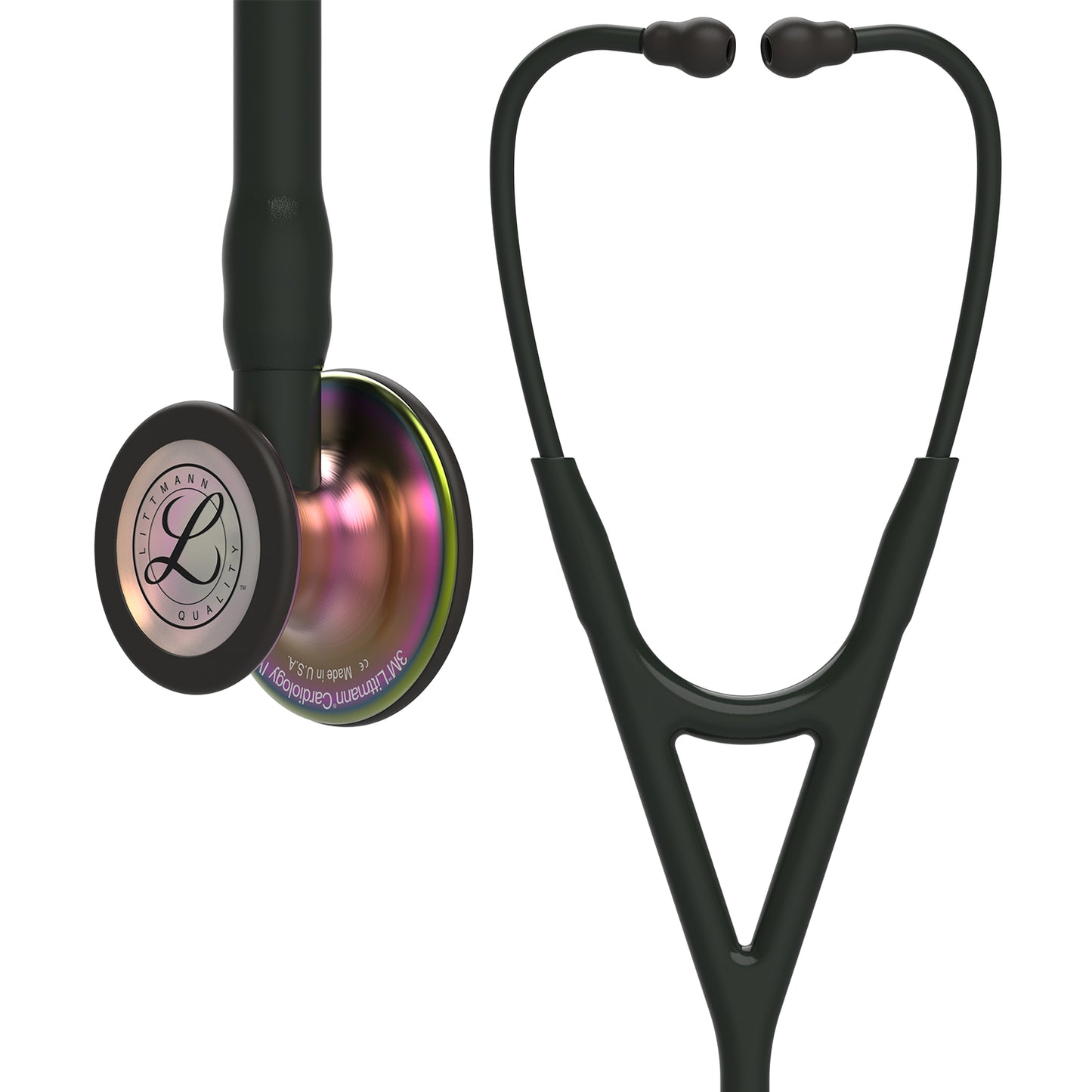 Littmann Cardiology IV Diagnostic Stethoscope: Black & Rainbow 6165 Stethoscopes 3M Littmann   