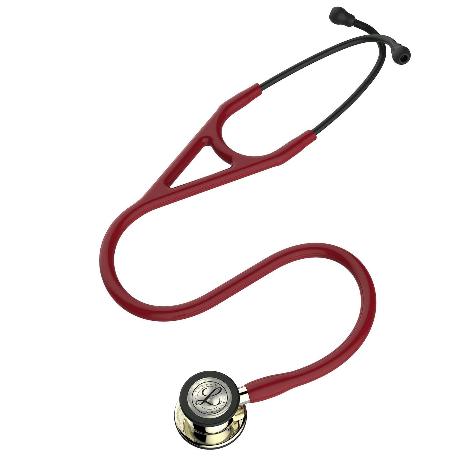 Littmann Cardiology IV Diagnostic Stethoscope: Champagne & Burgundy Tube 6176 Stethoscopes 3M Littmann   