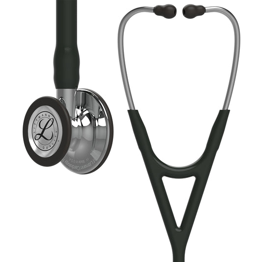 Littmann Cardiology IV Diagnostic Stethoscope: Black & Mirror-Finish 6177 Stethoscopes 3M Littmann   