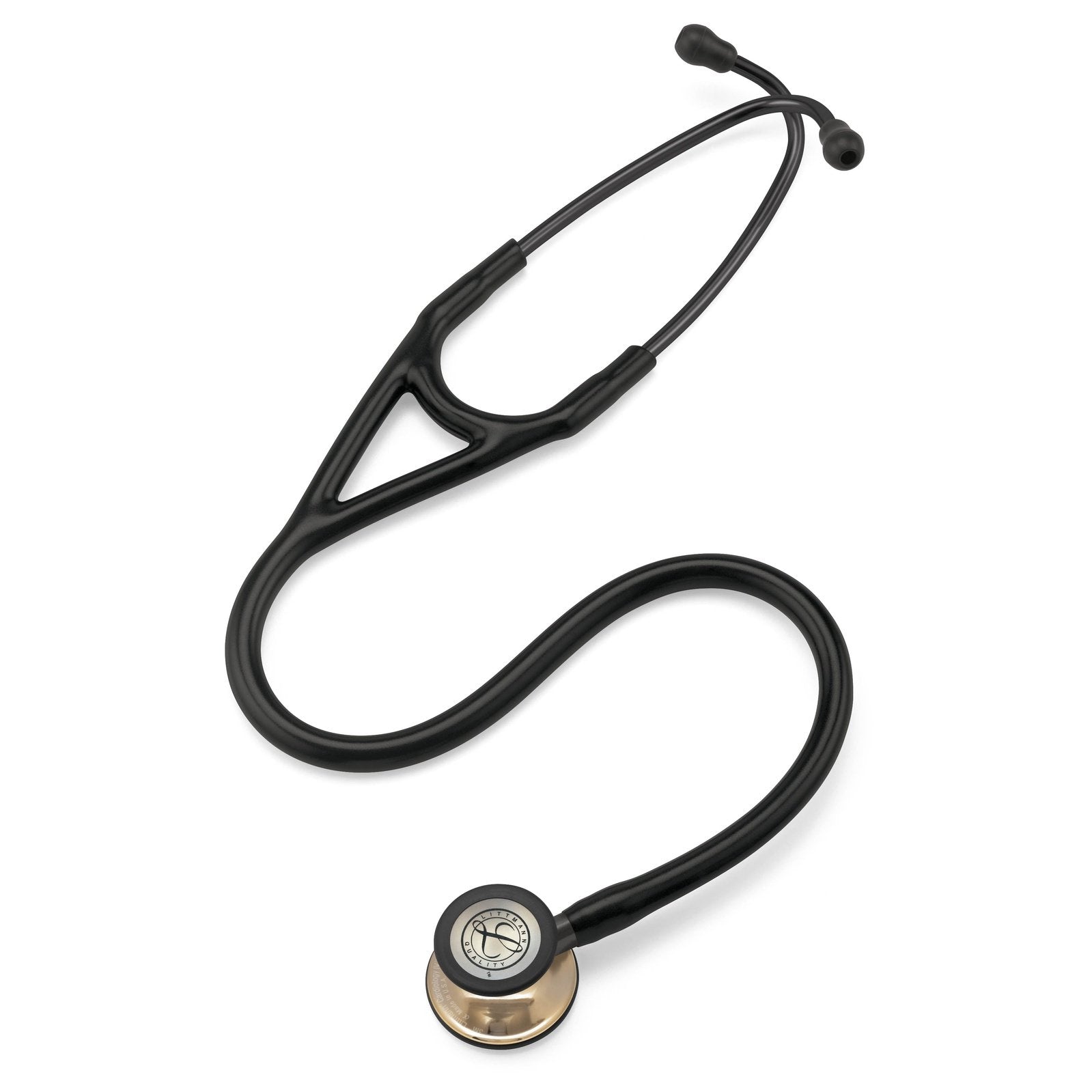 Littmann Cardiology IV Diagnostic Stethoscope: Black & Champagne-Finish 6179 Stethoscopes 3M Littmann   