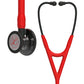 Littmann Cardiology IV Diagnostic Stethoscope: Red & Smoke - Limited Edition Featuring Red Logo Diaphragm & Engraved Heart 6182 - ANCC NTI Stock 3M Littmann