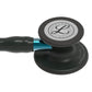 Littmann Cardiology IV Diagnostic Stethoscope: Black & Black - Blue Stem 6201 Stethoscopes 3M Littmann   