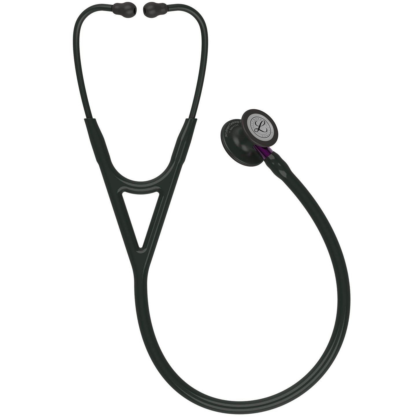Littmann Cardiology IV Diagnostic Stethoscope: Black & Black - Violet Stem 6203 Stethoscopes 3M Littmann   