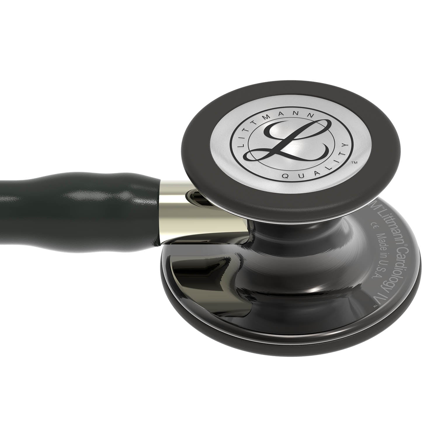 Littmann Cardiology IV Diagnostic Stethoscope: Polished Smoke & Black - Champagne Stem 6204 Stethoscopes 3M Littmann   