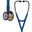 Littmann Cardiology IV Diagnostic Stethoscope: Polished Rainbow & Navy - Black Stem 6242