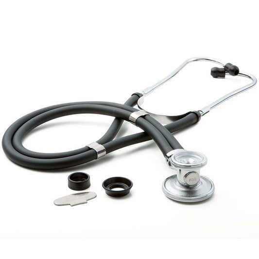 ADC 602 Dual Head Stethoscope, Black, 602BK