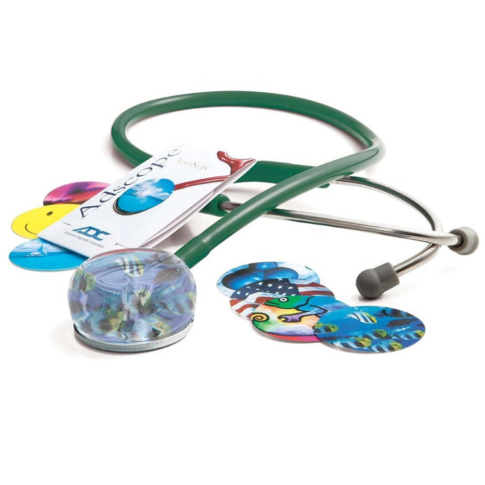 Vistascope™ Acrylic Clinician Stethoscope Stethoscopes ADC Dark Green  