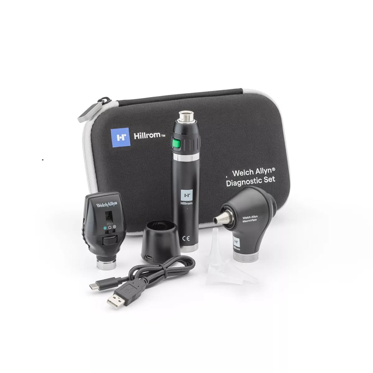 3.5V Diagnostic Set with Coaxial LED Ophthalmoscope, MacroView Basic LED Otoscope  Welch Allyn   