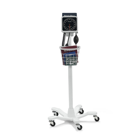 Welch Allyn 767 Mobile Aneroid Sphygmomanometer with Five-Leg Mobile Stand; Size-11 Adult Cuff  Welch Allyn   