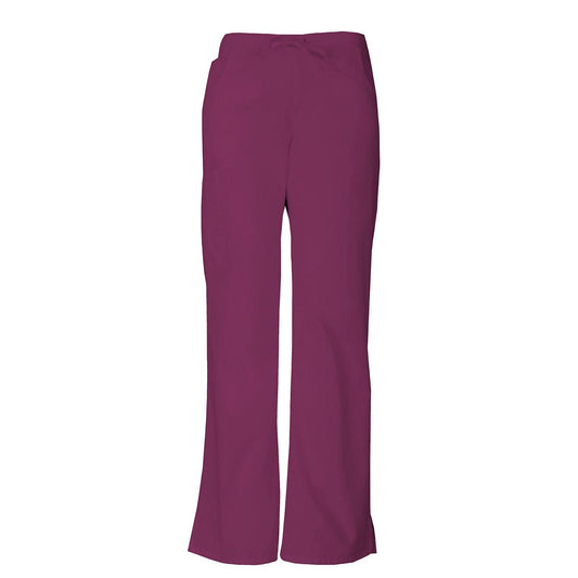 Dickies EDS Women's Flare Leg Back Elastic Scrub Pant - Tall Scrubs Dickies S Wine 