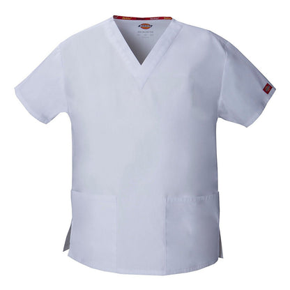 Dickies EDS Women's V-Neck Scrub Top Scrubs Dickies XS White 