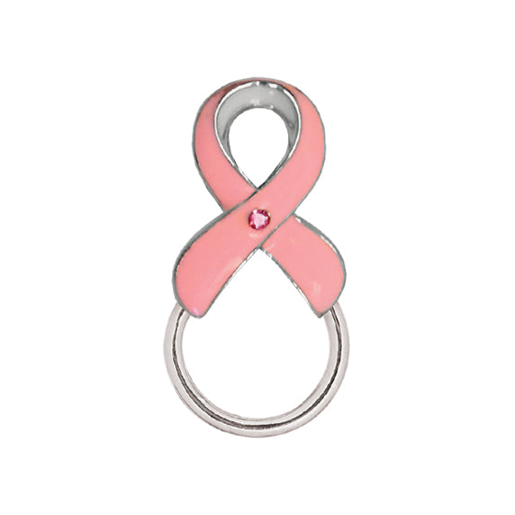 Pink Ribbon Silver Badge Tac Accessories Prestige   