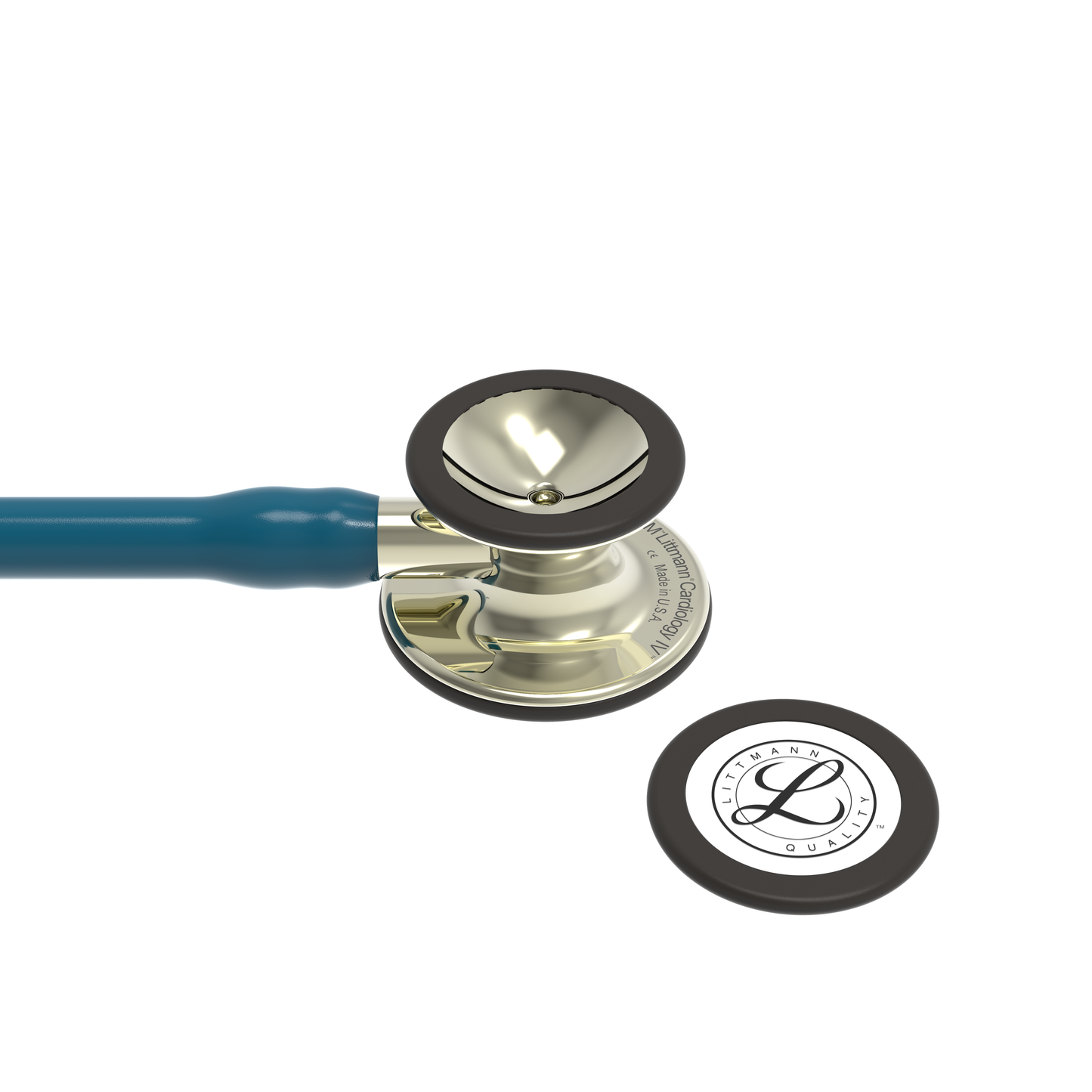 Littmann Cardiology IV Diagnostic Stethoscope: Champagne & Caribbean Blue 6190 Stethoscopes 3M Littmann   