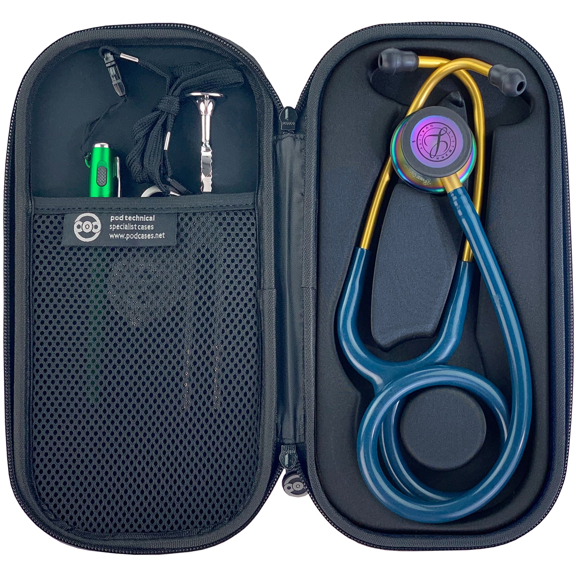 Pod Technical Classicpod Micro Stethoscope Case for Littmann Classic Stethoscopes - All Black  Pod Technical Specialist Cases   