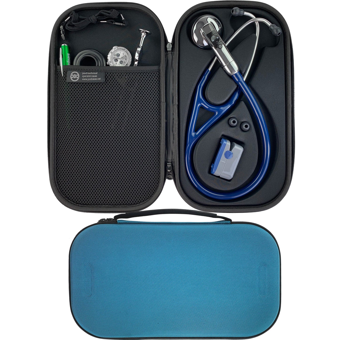Pod Technical Cardiopod II Stethoscope Case for all Littmann Stethoscopes - Caribbean Blue  Pod Technical Specialist Cases   