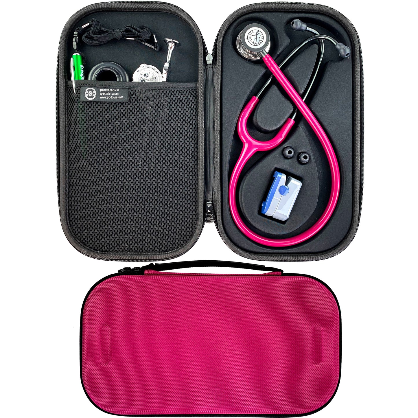 Pod Technical Cardiopod II Stethoscope Case for all Littmann Stethoscopes - Raspberry  Pod Technical Specialist Cases   