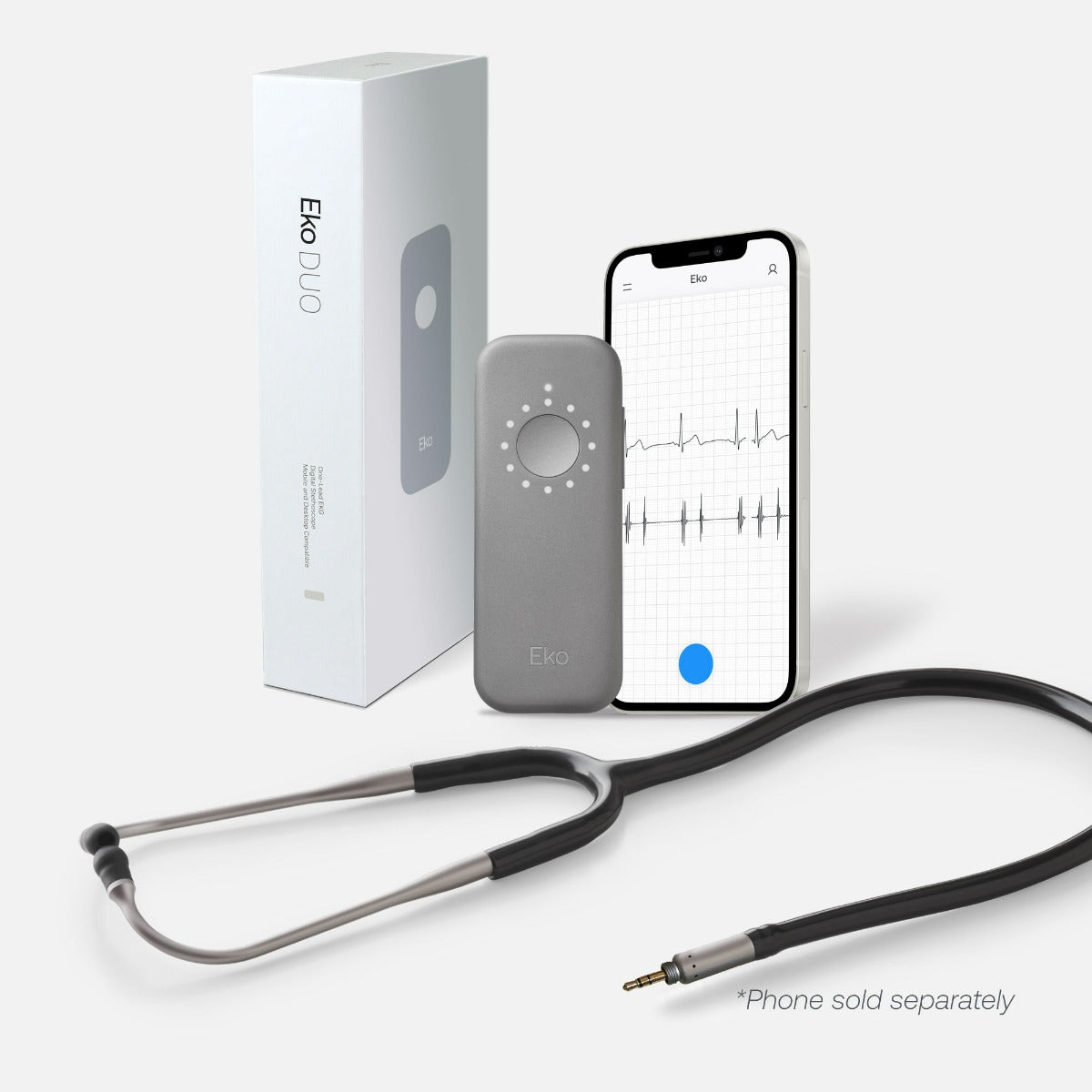 Eko DUO Portable ECG + Digital Electronic Stethoscope [Bluetooth]