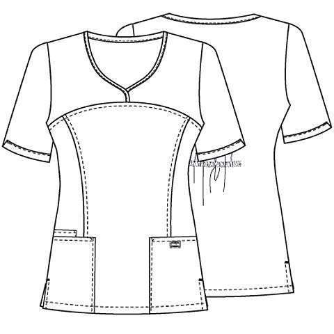 Cherokee WorkWear Women's Novelty V-Neck Scrub Top Scrubs Cherokee   