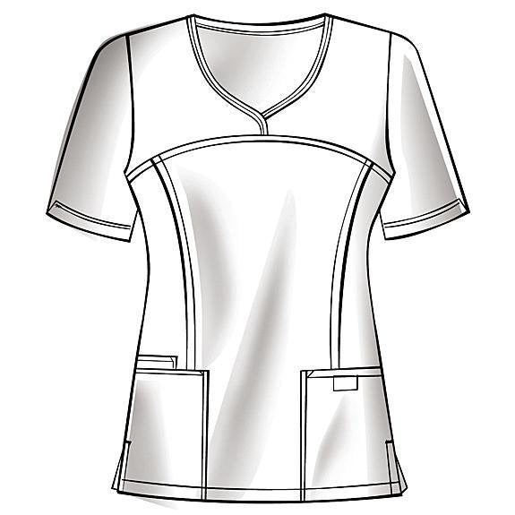 Cherokee WorkWear Women's Novelty V-Neck Scrub Top Scrubs Cherokee   