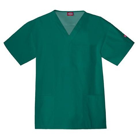 Dickies EDS Men's Raglan Sleeve Scrub Top Scrubs Dickies S Hunter 