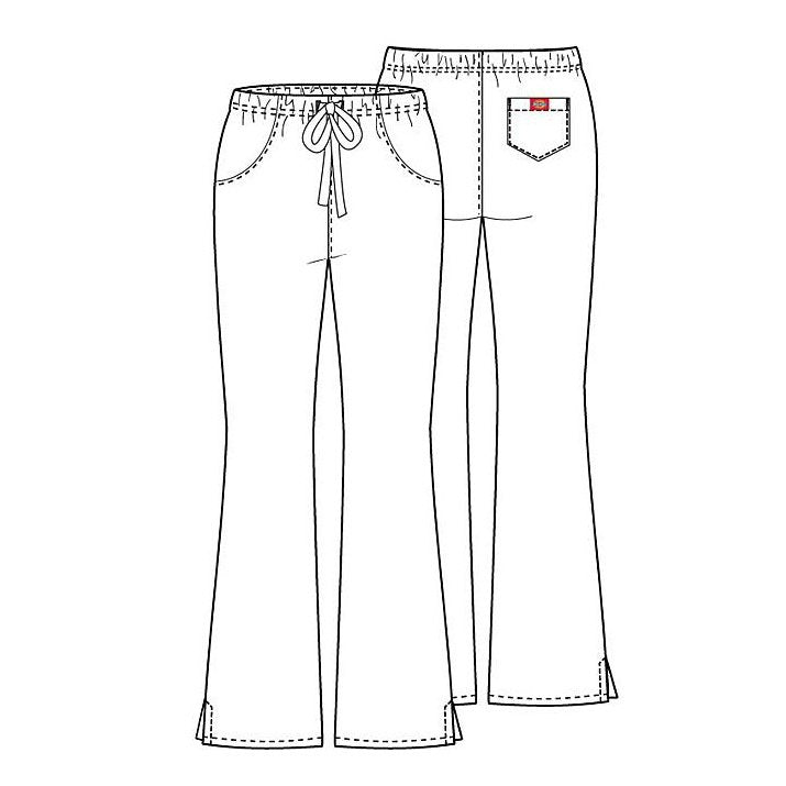 Dickies EDS Women's Flare Leg Scrub Pant - Petite Scrubs Dickies   