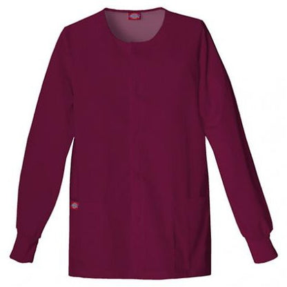 Dickies EDS Women's Warm-Up Scrub Jacket Scrubs Dickies XS Wine 