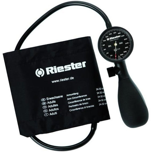 Riester R1 Shock-Proof Sphygmomanometer with Adult VELCRO® Cuff Stethoscopes Riester   