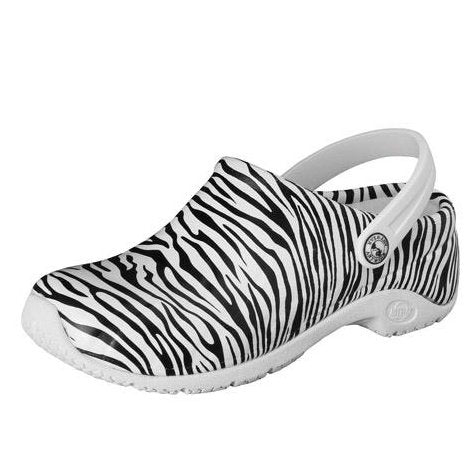 Zone Injected Clog with Backstrap Shoes Cherokee 5 Zebra