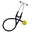 Ultrascope Stethoscope - Yellow Smiley, Black Tubing