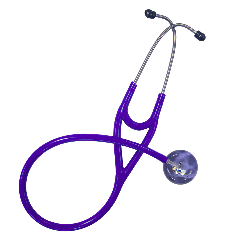 Ultrascope Stethoscope - Female Doctor, Lavender Background, Purple Tubing Stethoscopes Ultrascope   