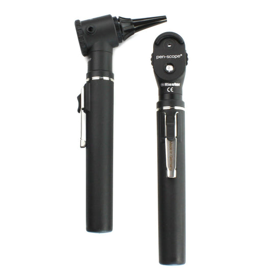 Riester Ri-Mini F.O. Otoscope and Ophthalmoscope HL 2.5 V Black SKU 3012 Stethoscopes Riester   